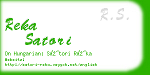 reka satori business card